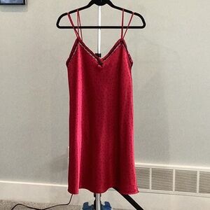 Gilligan & O'Malley Red Satin Chemise